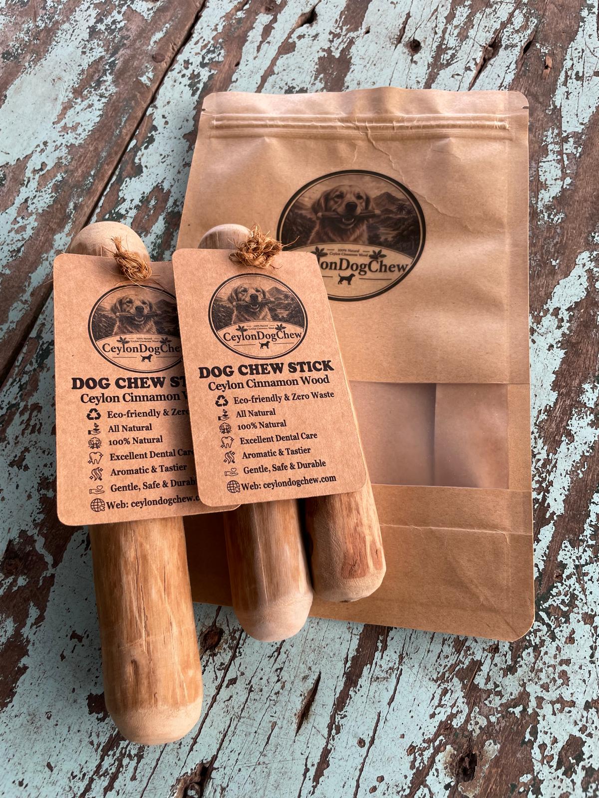 Ceylon Dog Chew stick with label